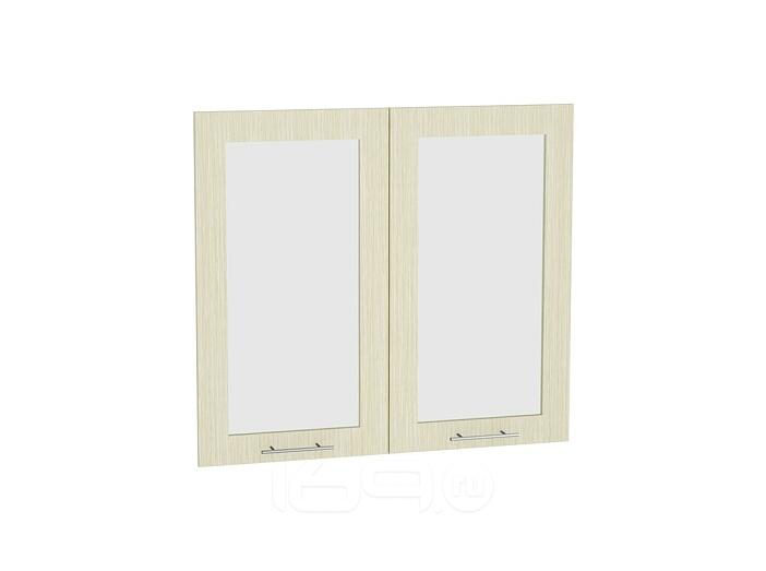 Комплект фасадов Валерия-М со стеклом для каркаса Ф-55 В800 Дуб белёный