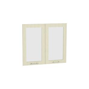 Комплект фасадов Валерия-М со стеклом для каркаса Ф-55 В800 Дуб белёный