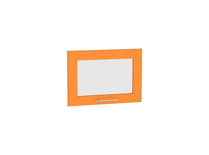 Комплект фасадов Валерия-М со стеклом для каркаса Ф-84 ВГ500 Оранжевый глянец