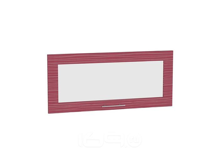 Комплект фасадов Валерия-М со стеклом для каркаса Ф-88 ВГ800 Красный глянец страйп