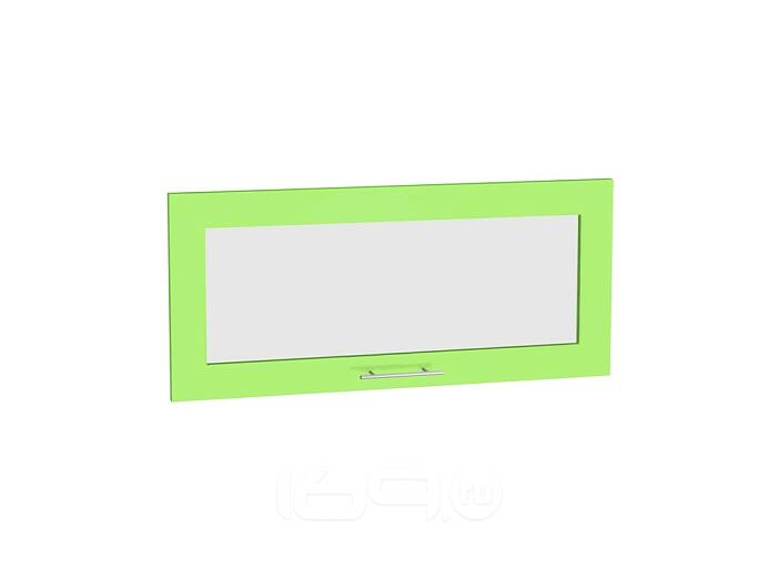 Комплект фасадов Валерия-М со стеклом для каркаса Ф-88 ВГ800 Салатовый глянец