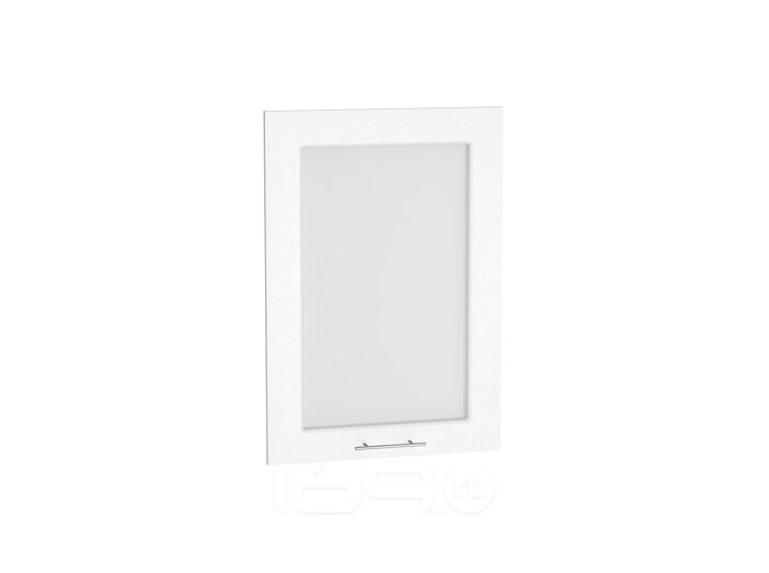 Комплект фасадов Вега со стеклом для каркаса Ф-35 В500 Белый металлик