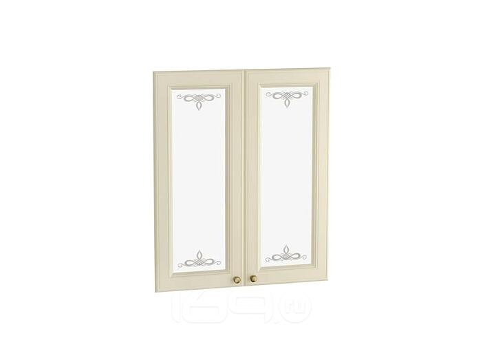 Комплект фасадов Версаль со стеклом для каркаса Ф-45 В600 Ваниль Софт