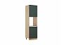 ЛДСП Кухня Карина Пенал для встраиваемой бытовой техники (Изумрудный, Дуб Крафт)