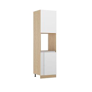 МДФ Кухня Карина Пенал для встраиваемой бытовой техники (Пластер Бьянко, Сонома)