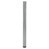 Опора для стола OC-1 регулируемая Aluminum Gloss 715*51 (с винтом М10, без фланца)