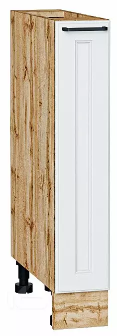Шкаф нижний бутылочница Барселона Белый Дуб Вотан 816*150*484