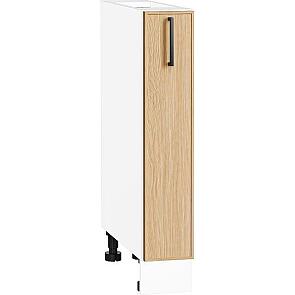 Шкаф нижний бутылочница Эйр Real Oak/Белый 816*150*480