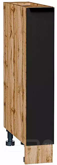 Шкаф нижний бутылочница Евро Антрацит Дуб Вотан 816*150*478