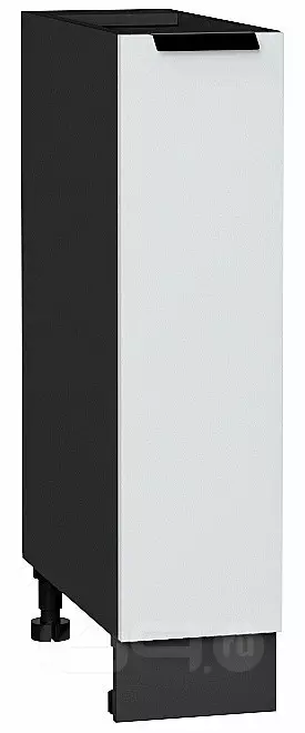 Шкаф нижний бутылочница Евро Белый / Graphite 816*200*478