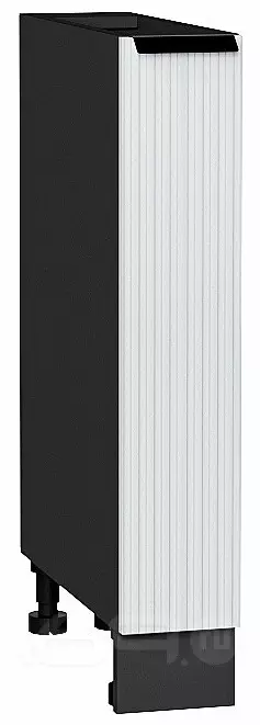 Шкаф нижний бутылочница Евро Лайн Белый / Graphite 816*150*478