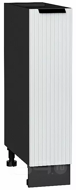 Шкаф нижний бутылочница Евро Лайн Белый / Graphite 816*200*478