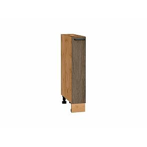 Шкаф нижний бутылочница Флэт Brown Casella Oak 2S/Дуб Вотан 816*150*478