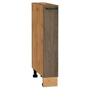 Шкаф нижний бутылочница Флэт Brown Casella Oak 2S/Дуб Вотан 816*150*478