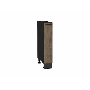 Шкаф нижний бутылочница Флэт Brown Casella Oak 2S/Graphite 816*150*478