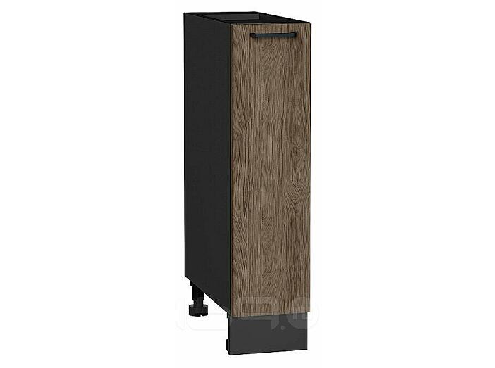 Шкаф нижний бутылочница Флэт Brown Casella Oak 2S/Graphite 816*200*478