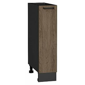 Шкаф нижний бутылочница Флэт Brown Casella Oak 2S/Graphite 816*200*478