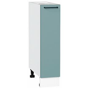 Шкаф нижний бутылочница Флэт Grey-green In 2S/Белый 816*200*478