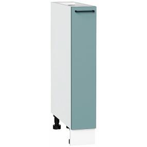 Шкаф нижний бутылочница Флэт Grey-green In 2S/Белый 816*150*478