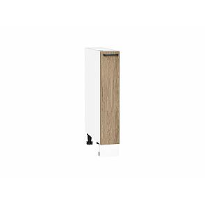 Шкаф нижний бутылочница Флэт Natural Casella Oak 2S/Белый 816*150*478