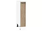 Шкаф нижний бутылочница Флэт Natural Casella Oak 2S/Белый 816*150*478