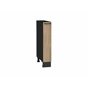 Шкаф нижний бутылочница Флэт Natural Casella Oak 2S/Graphite 816*150*478