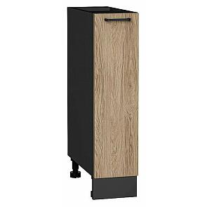 Шкаф нижний бутылочница Флэт Natural Casella Oak 2S/Graphite 816*200*478