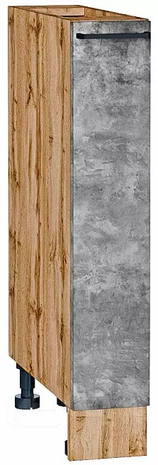 Шкаф нижний бутылочница Флэт Temple Stone 2S/Дуб Вотан 816*150*478