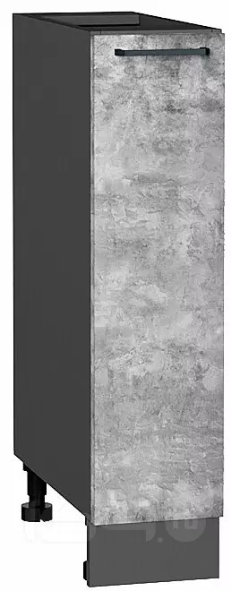 Шкаф нижний бутылочница Флэт Temple Stone 2S/Graphite 816*200*478