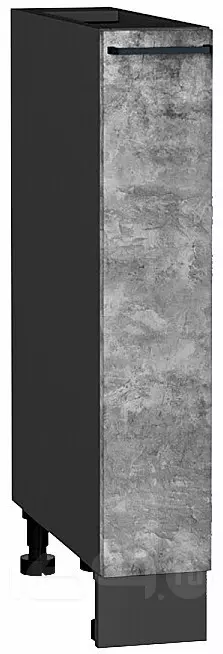 Шкаф нижний бутылочница Флэт Temple Stone 2S/Graphite 816*150*478