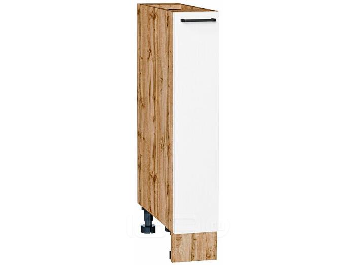 Шкаф нижний бутылочница Флэт White In 2S/Дуб Вотан 816*150*478