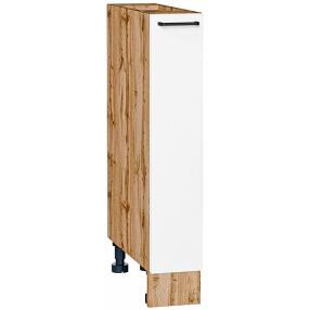 Шкаф нижний бутылочница Флэт White In 2S/Дуб Вотан 816*150*478
