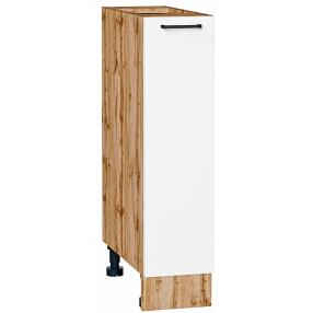 Шкаф нижний бутылочница Флэт White In 2S/Дуб Вотан 816*200*478