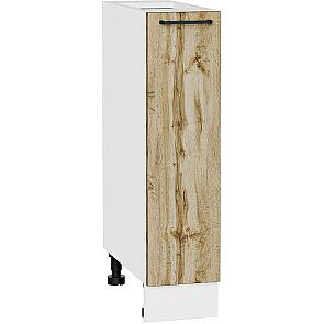 Шкаф нижний бутылочница Флэт Wotan Oak 2S/Белый 816*200*478