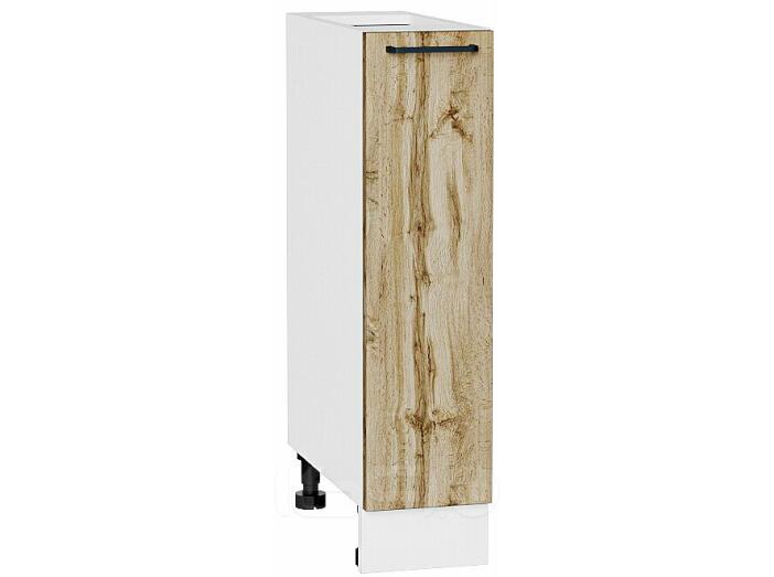 Шкаф нижний бутылочница Флэт Wotan Oak 2S/Белый 816*200*478