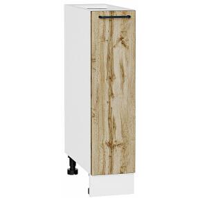 Шкаф нижний бутылочница Флэт Wotan Oak 2S/Белый 816*200*478