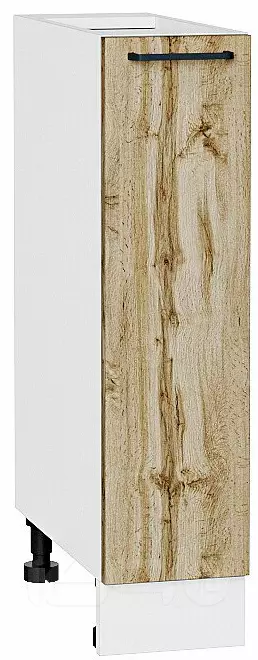 Шкаф нижний бутылочница Флэт Wotan Oak 2S/Белый 816*200*478