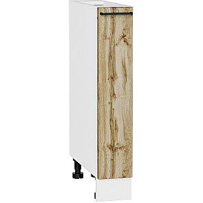 Шкаф нижний бутылочница Флэт Wotan Oak 2S/Белый 816*150*478