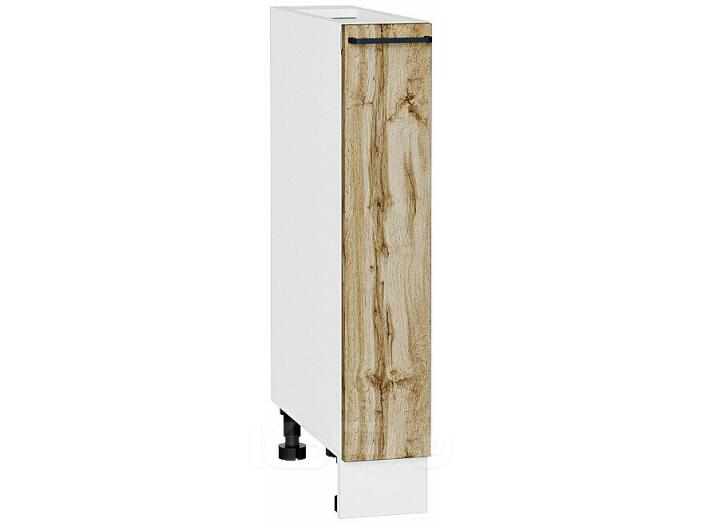 Шкаф нижний бутылочница Флэт Wotan Oak 2S/Белый 816*150*478
