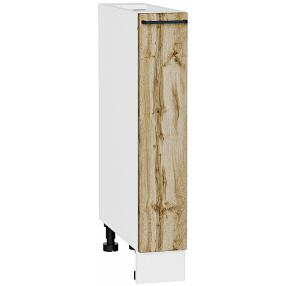 Шкаф нижний бутылочница Флэт Wotan Oak 2S/Белый 816*150*478