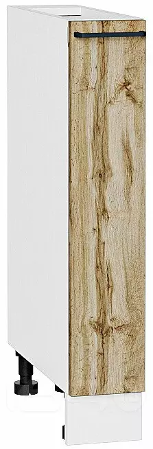 Шкаф нижний бутылочница Флэт Wotan Oak 2S/Белый 816*150*478
