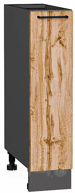 Шкаф нижний бутылочница Флэт Wotan Oak 2S/Graphite 816*200*478