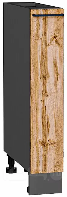 Шкаф нижний бутылочница Флэт Wotan Oak 2S/Graphite 816*150*478