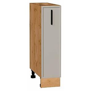 Шкаф нижний бутылочница Фрейм Clay Silk/Дуб Вотан 816*200*484