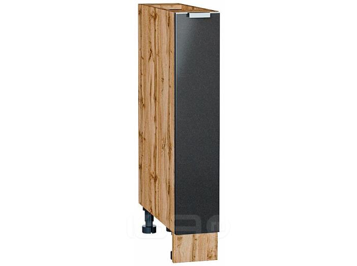 Шкаф нижний бутылочница Фьюжн Anthracite Дуб Вотан 816*150*480