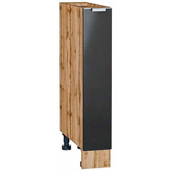 Шкаф нижний бутылочница Фьюжн Anthracite Дуб Вотан 816*150*480
