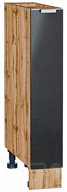 Шкаф нижний бутылочница Фьюжн Anthracite Дуб Вотан 816*150*480