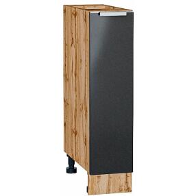 Шкаф нижний бутылочница Фьюжн Anthracite Дуб Вотан 816*200*480