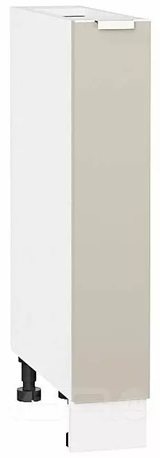 Шкаф нижний бутылочница Фьюжн Cream Silk/Белый 816*150*480