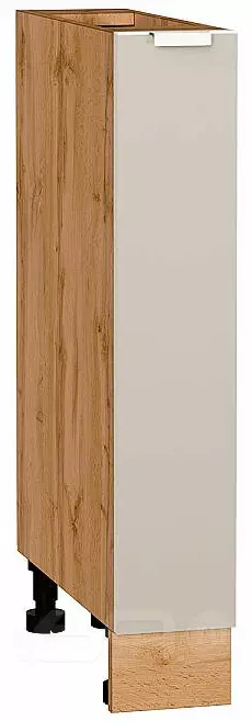 Шкаф нижний бутылочница Фьюжн Cream Silk/Дуб Вотан 816*150*480